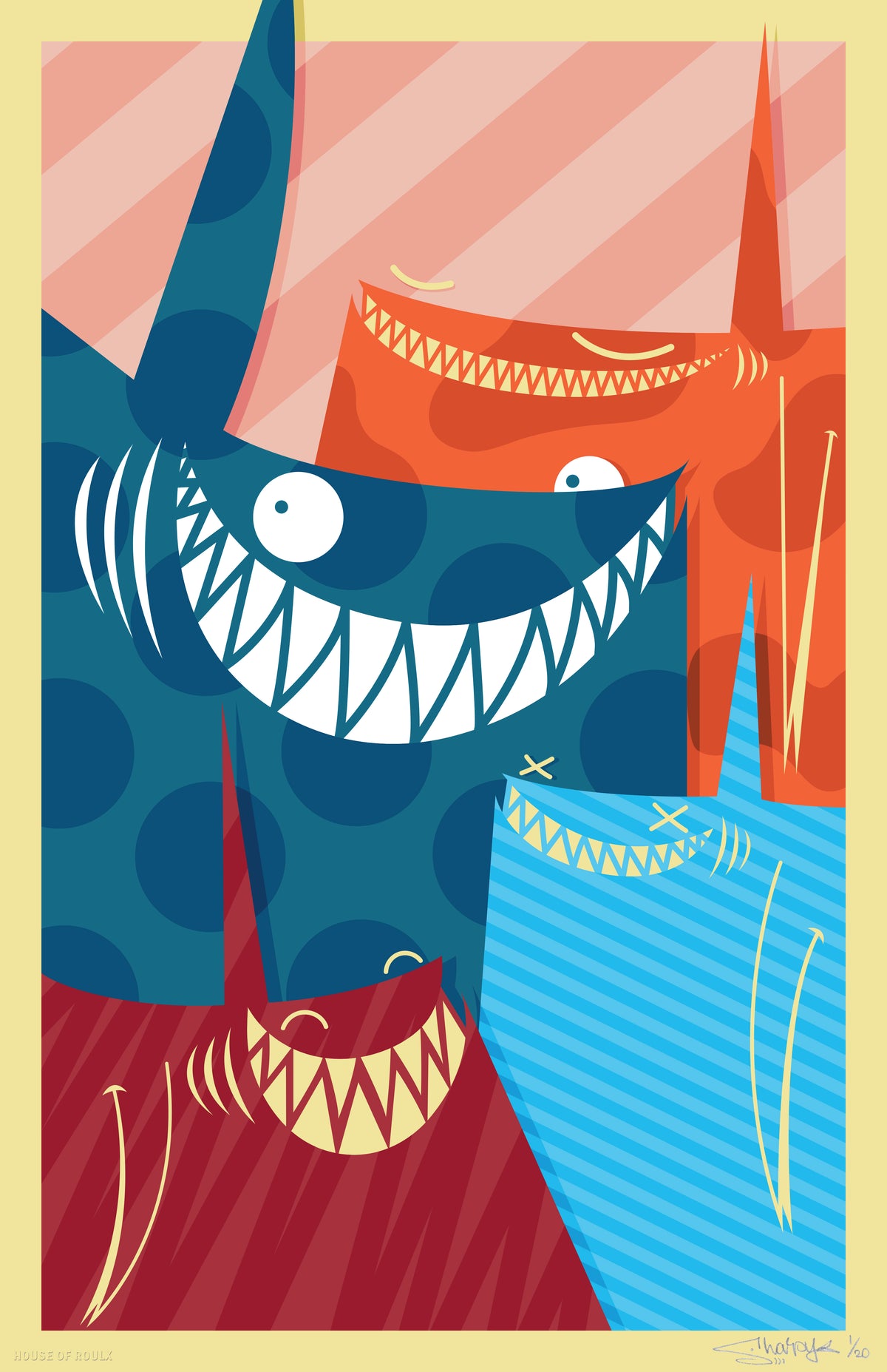 Sharpy &quot;All In Together Now&quot; - Archival Print, Limited Edition of 20 - 11 x 17&quot;