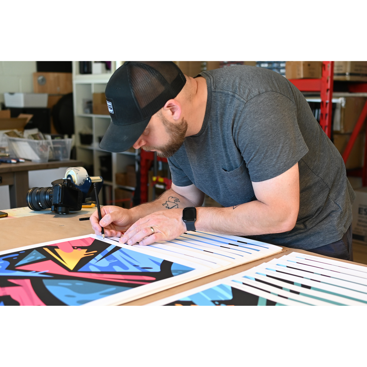 Matt Corrado &quot;Breakout (Blue)&quot; - Archival Print, Limited Edition of 15 - 18 x 24&quot;