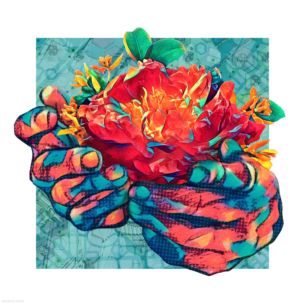 Silvia Lopez Chavez &quot;Nurture&quot; - Archival Print, Limited Edition of 12 - 17 x 17&quot;