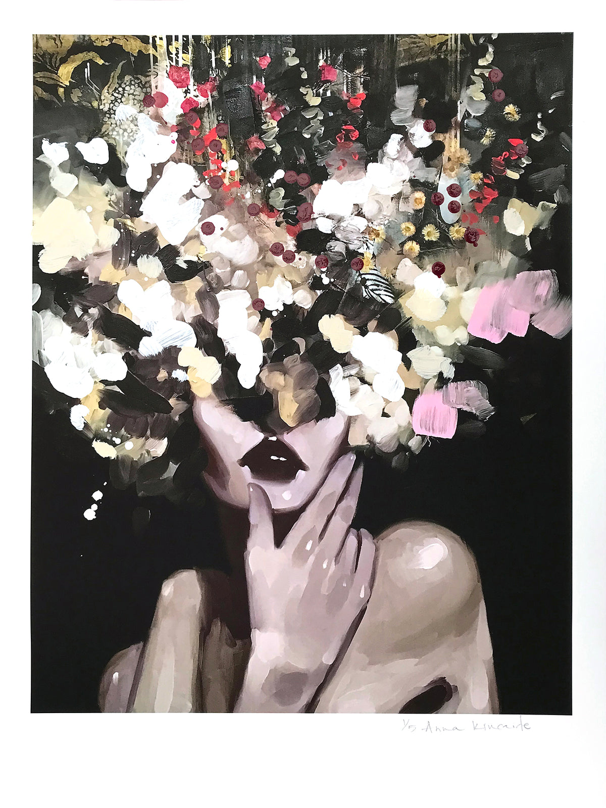 Anna Kincaide &quot;So You Say You Want Me&quot; - Hand-Embellished Unique Variant, Edition of 5 - 18 x 24&quot;