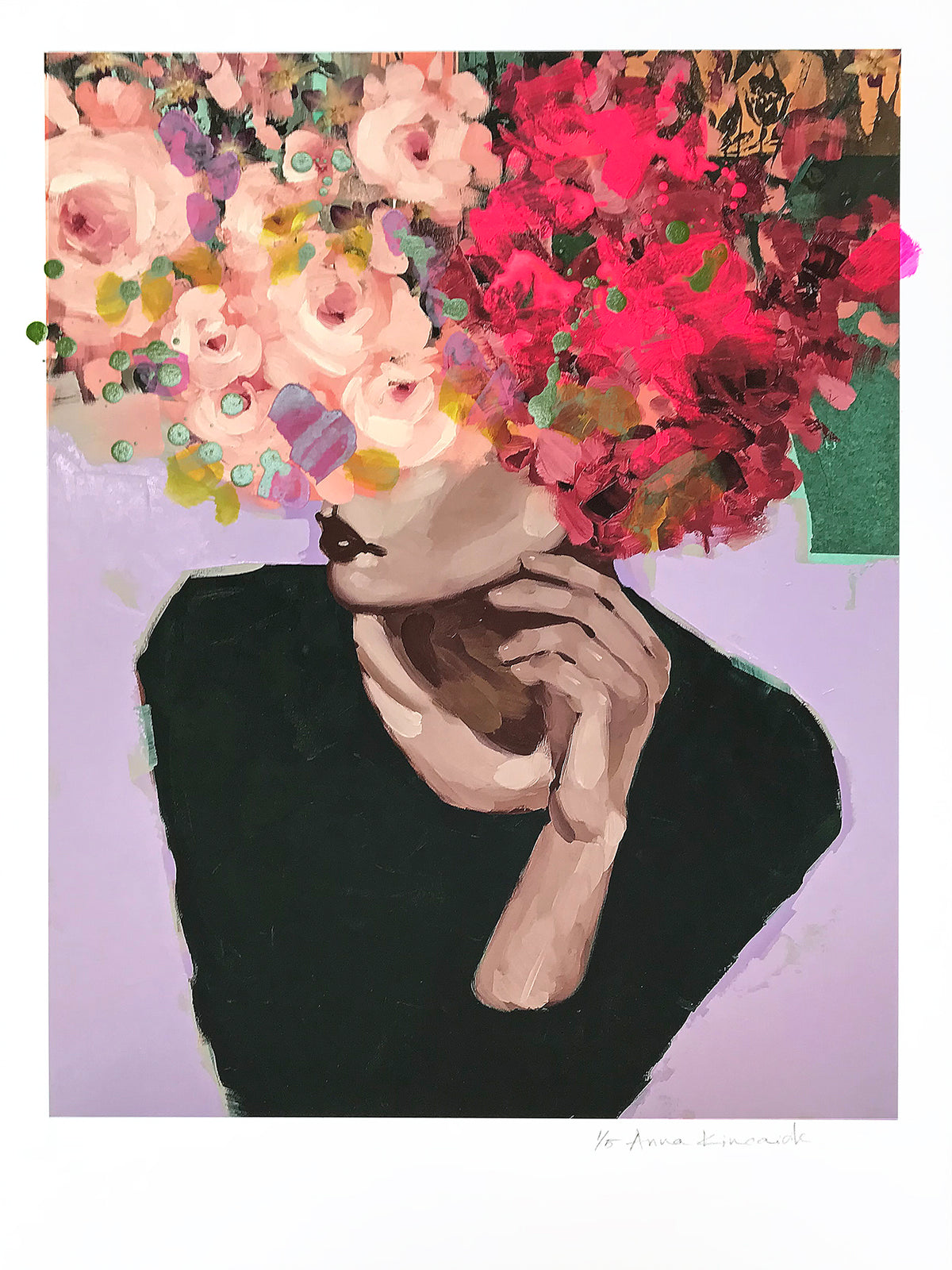 Anna Kincaide &quot;Something About You II&quot; - Hand-Embellished Unique Variant, Edition of 5 - 18 x 24&quot;