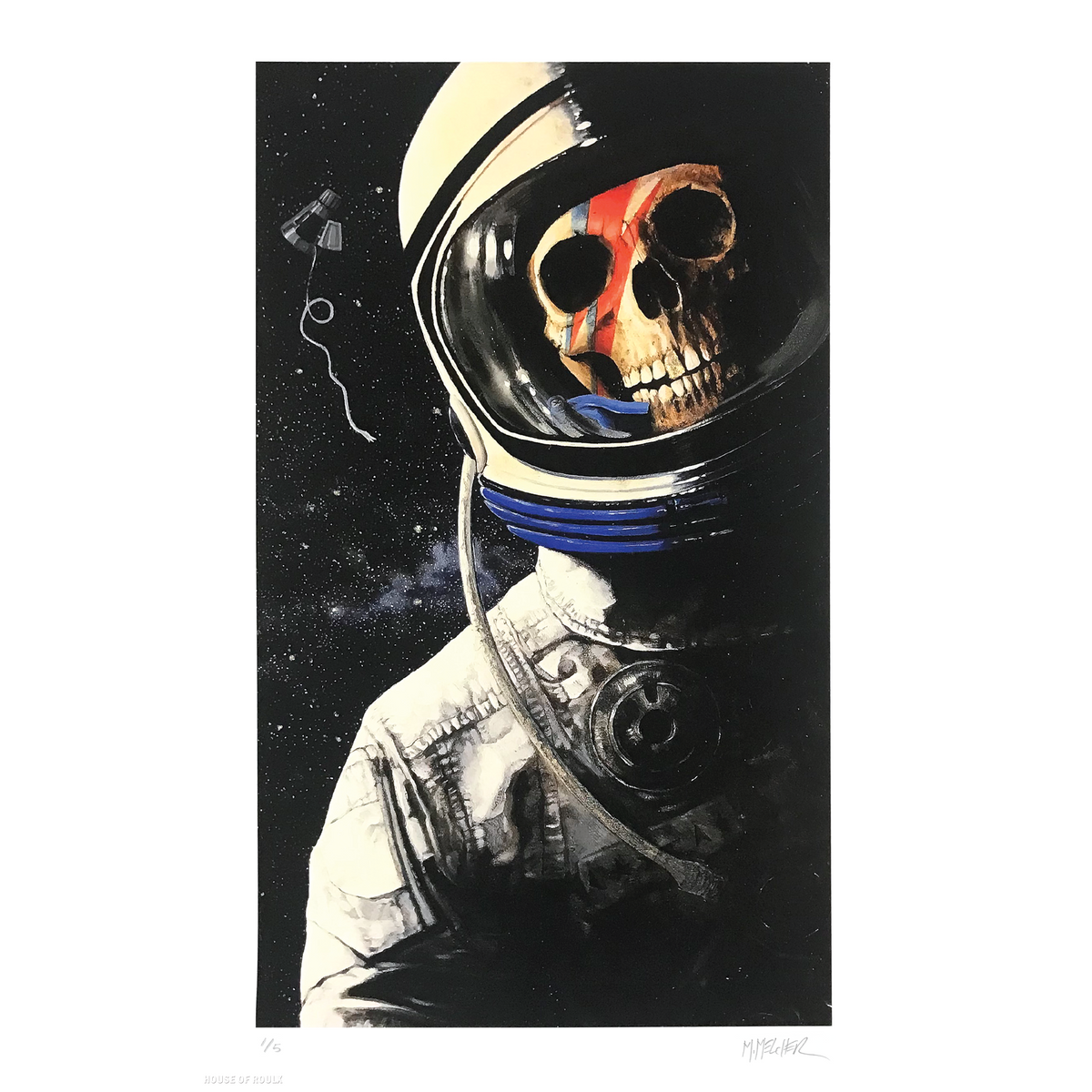 Michele Melcher &quot;Space Oddity&quot; - Hand-Embellished Edition of 5 - 11 x 17&quot;