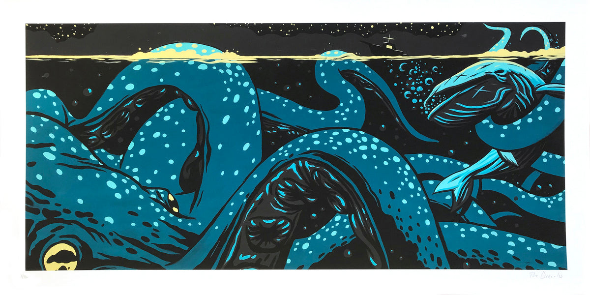 The Draculas &quot;Calamari Time&quot; - Archival Print, Limited Edition of 12 - 12 x 24&quot;