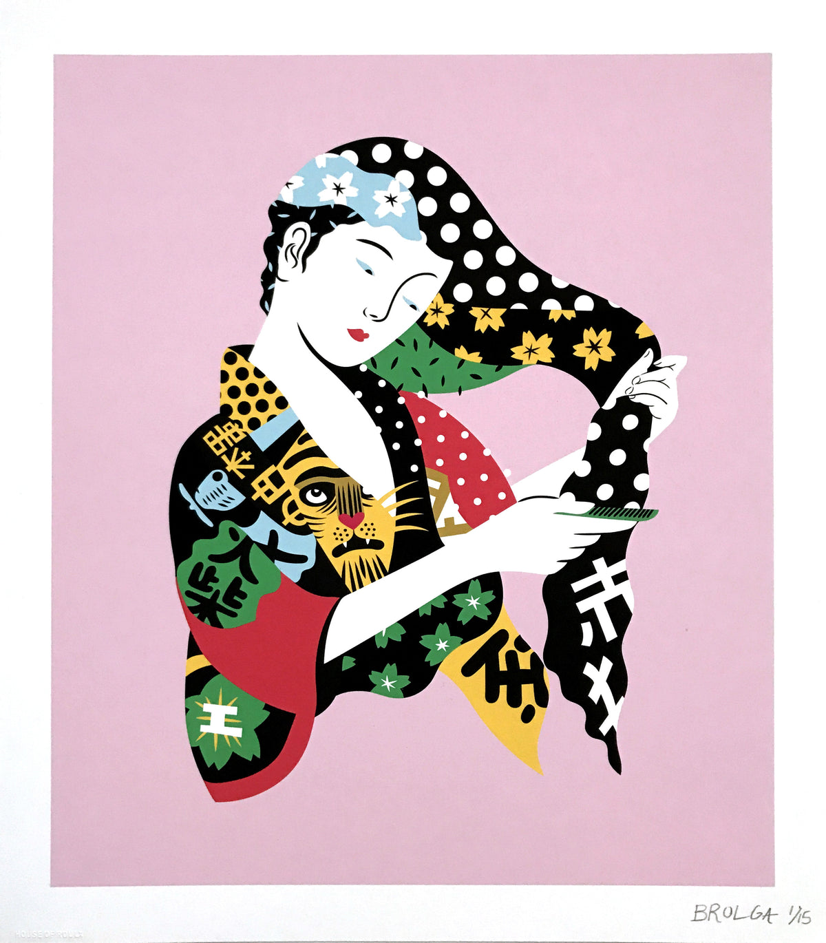 Brolga &quot;Pop Geisha&quot; - Limited Edition, Archival Print - 15 x 17