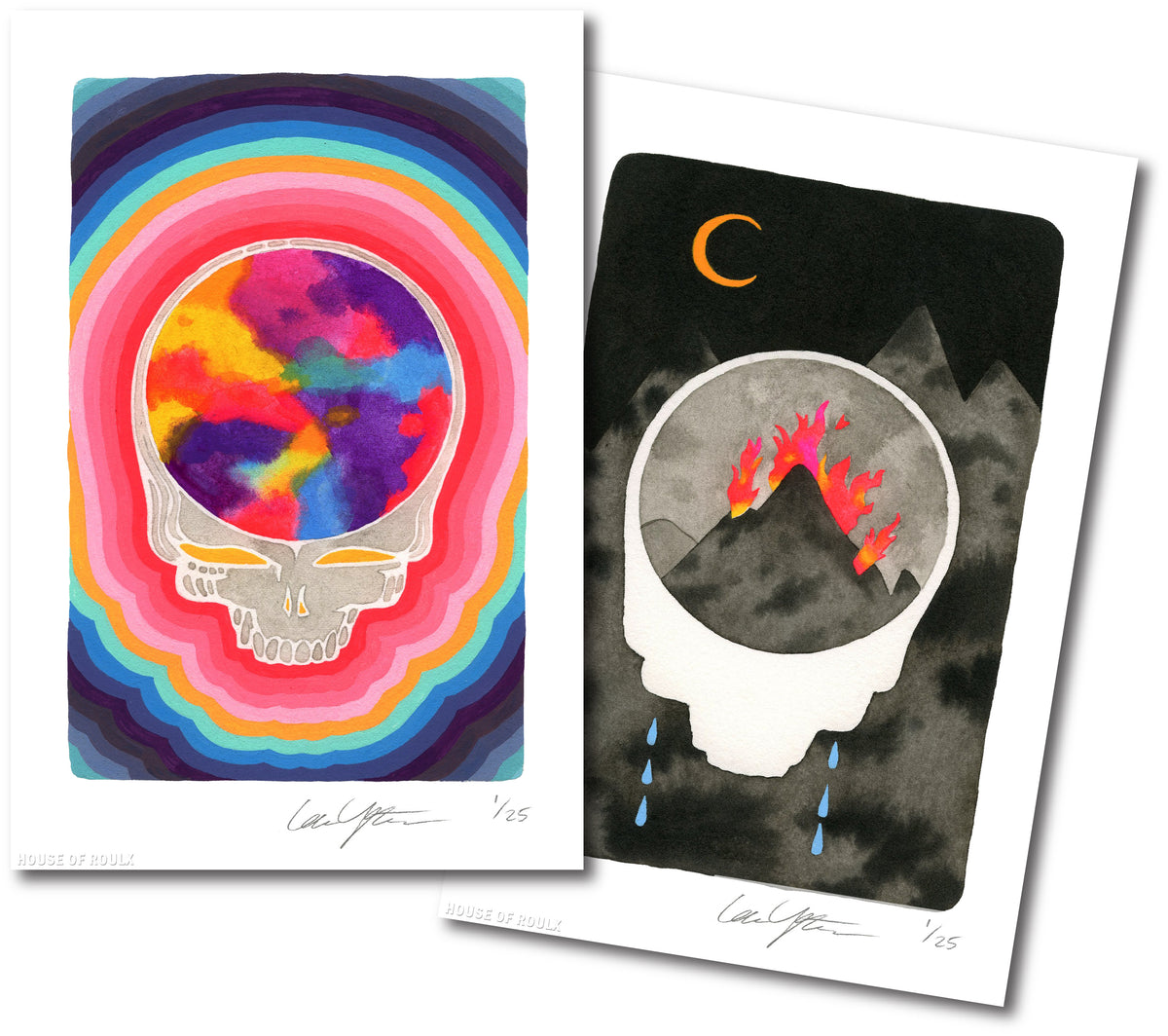 Graham Yarrington &quot;Stealie&quot; - Limited Edition, 2 x Archival Print Set - 6 x 9&quot; Each