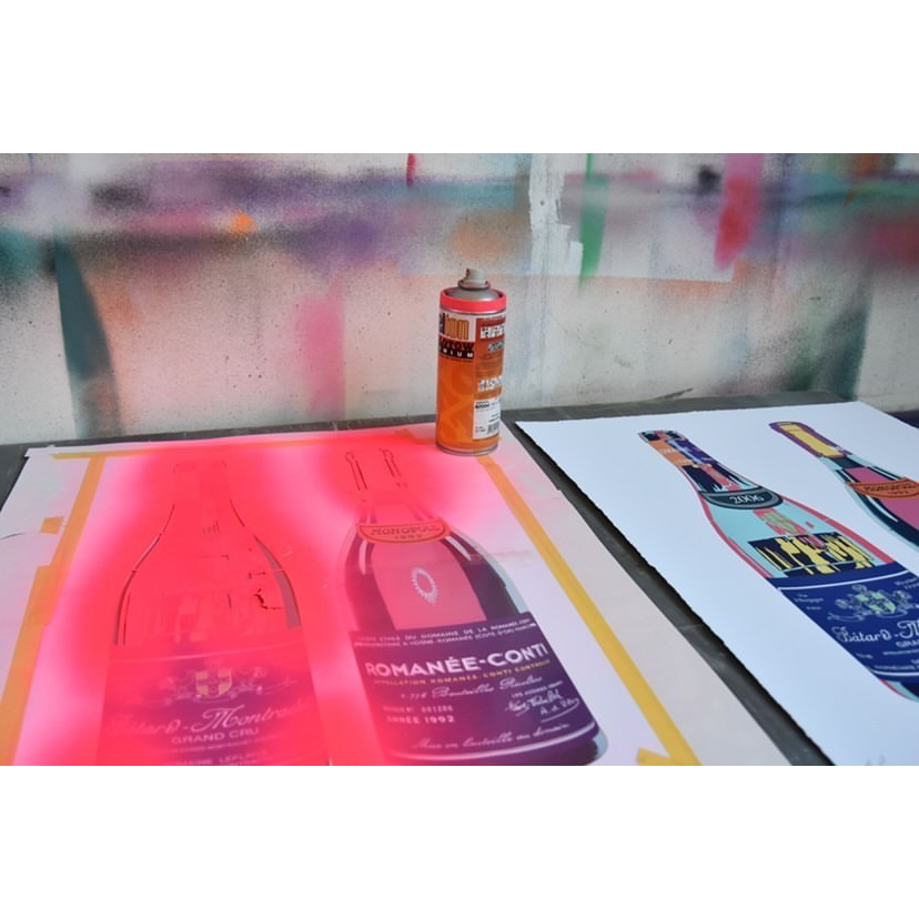 Campbell La Pun &quot;Batard Romanee&quot; - Hand-Embellished Edition of 5 - 18 x 23&quot;