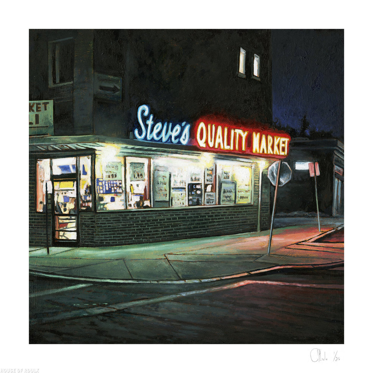 Andrew Houle &quot;Steve&#39;s Quality Market #2&quot; - Archival Print, Limited Edition of 25 - 12 x 12&quot;