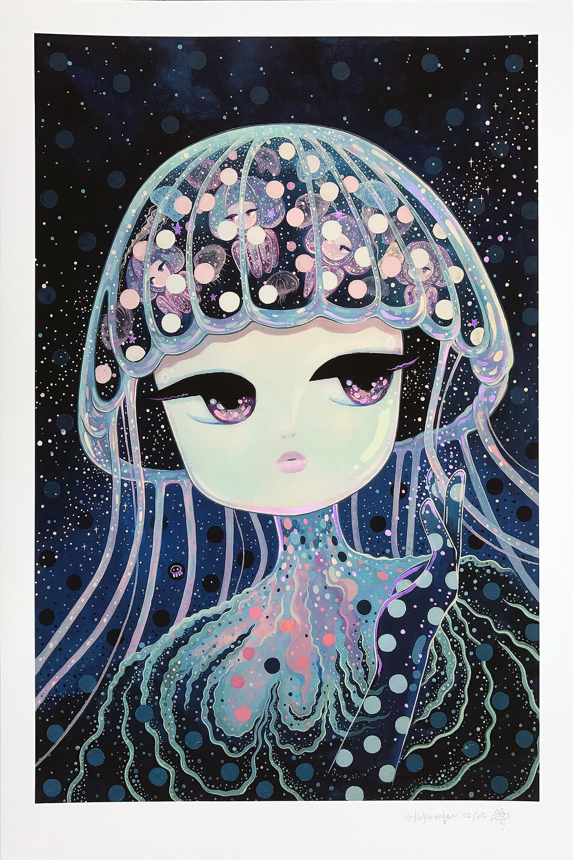 Stickymonger &quot;Sugar Water&quot; - Hand-Embellished Unique Print, #2/5 - 16 x 24&quot;