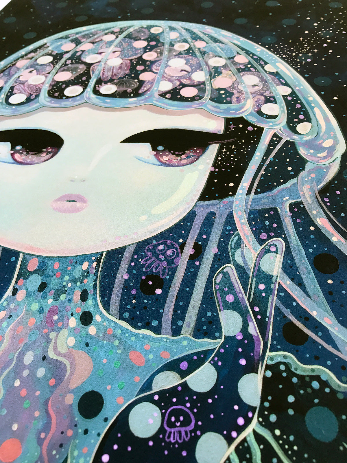 Stickymonger &quot;Sugar Water&quot; - Hand-Embellished Unique Print, #4/5 - 16 x 24&quot;