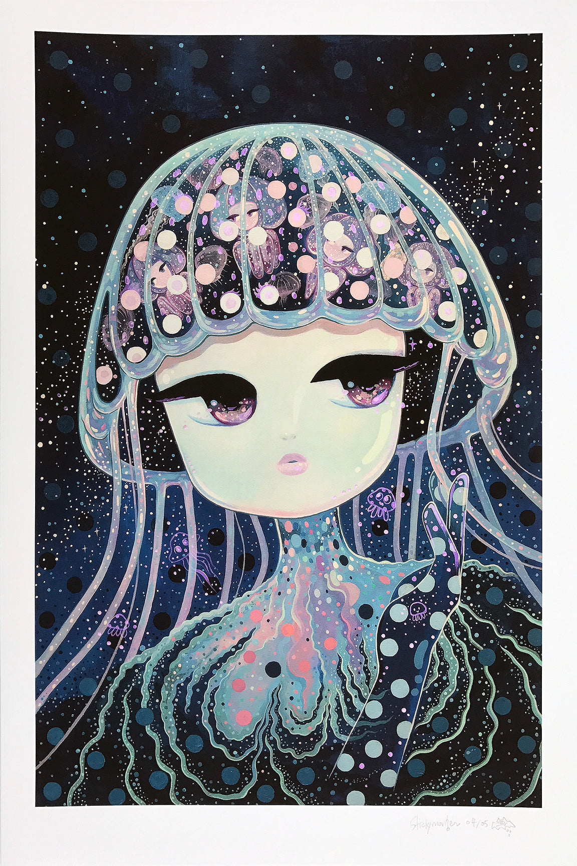 Stickymonger &quot;Sugar Water&quot; - Hand-Embellished Unique Print, #4/5 - 16 x 24&quot;