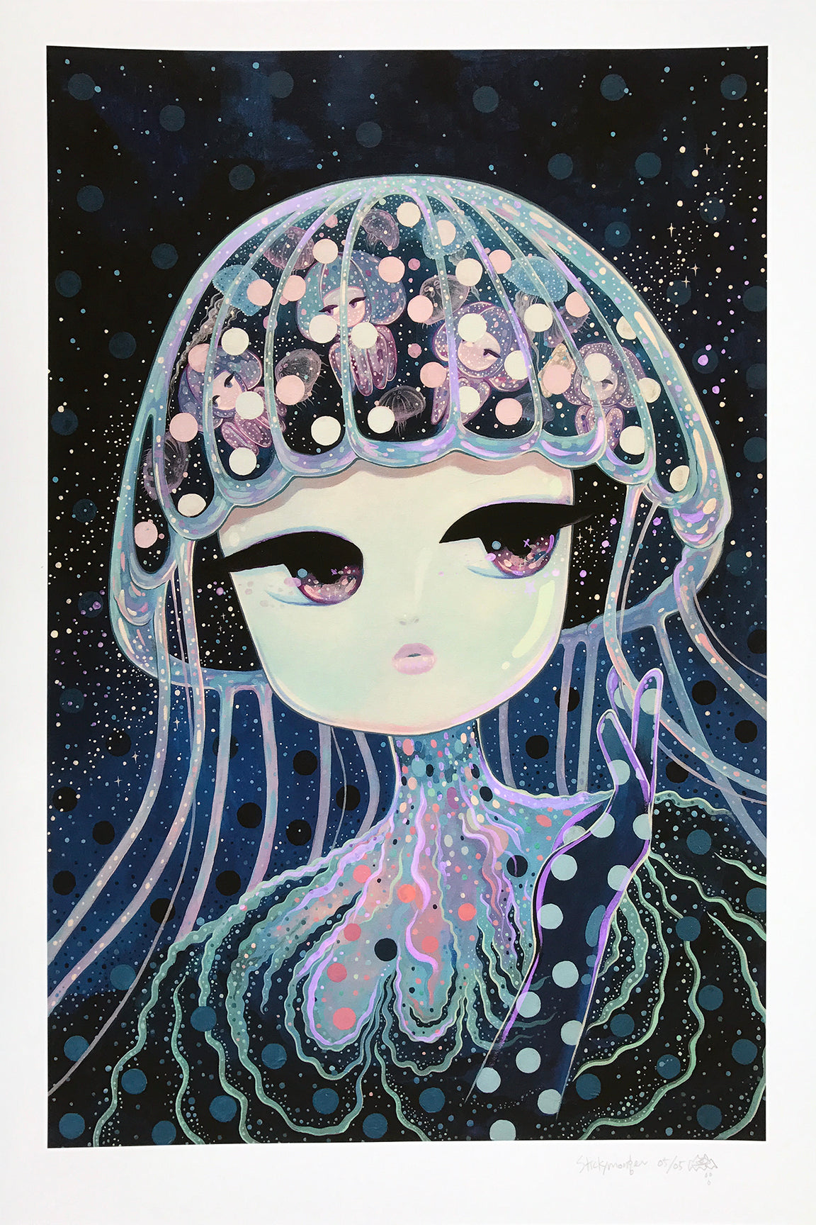Stickymonger &quot;Sugar Water&quot; - Hand-Embellished Unique Print, #5/5 - 16 x 24&quot;