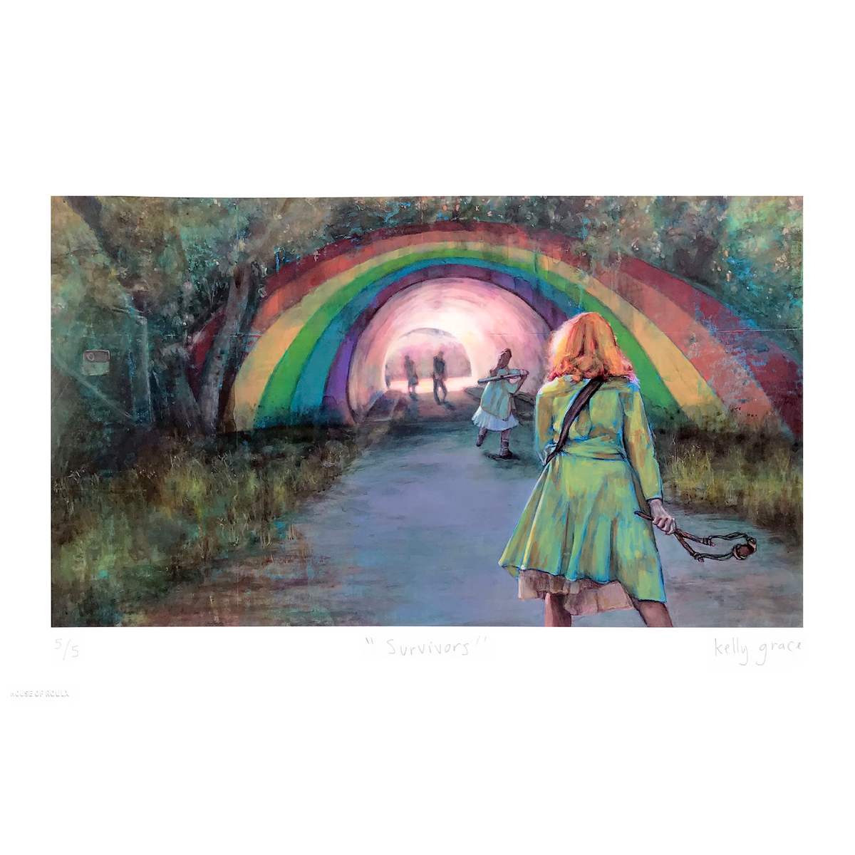 Kelly Grace &quot;Survivors&quot; - Hand-Embellished Edition of 5 - 11 x 17&quot;