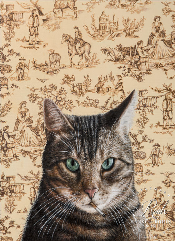 Michael Caines &quot;Chat de Marseille&quot; - Original Oil on Canvas
