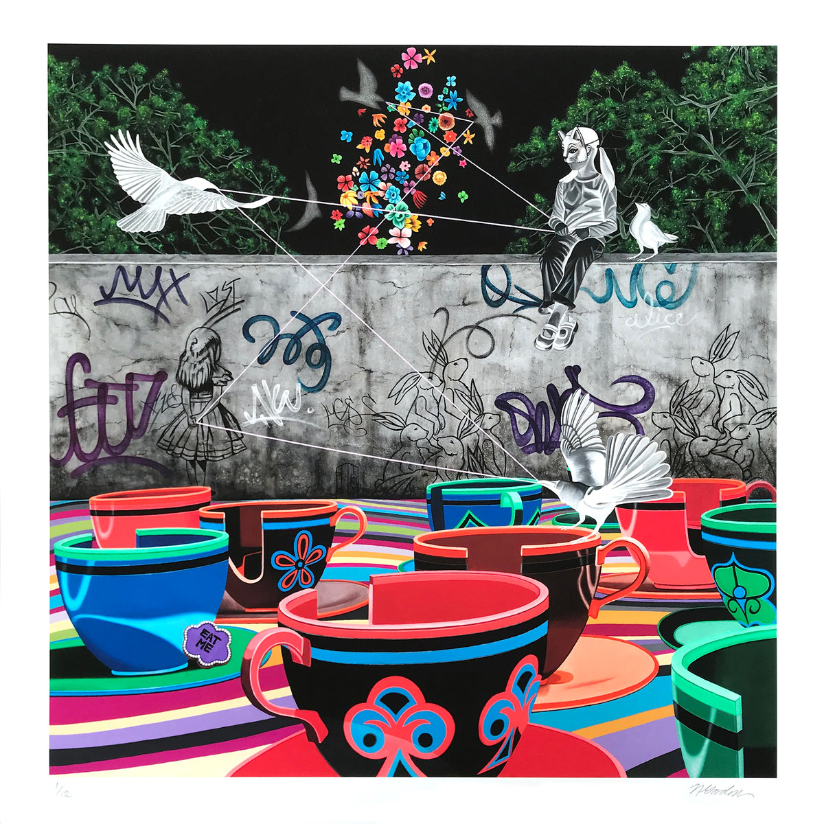 Nicole Gordon &quot;Tension&quot; - Archival Print, Limited Edition of 12 - 17 x 17&quot;