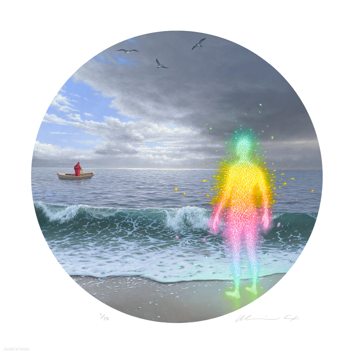 Adrian Cox &quot;The Lost Spectral Witnesses IX&quot; - Archival Print, Limited Edition of 75 - 17 x 17&quot;