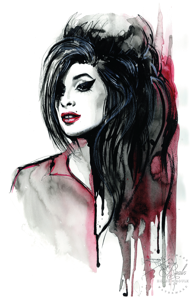Therése Rosier &quot;Amy Winehouse&quot; - Limited Edition, Fine Art Print