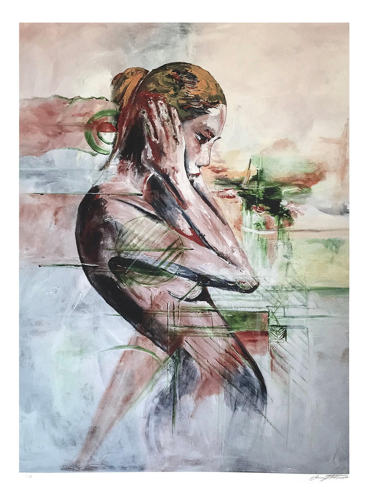 Jennifer Jean Okumura &quot;Thinking Out Loud&quot; - Archival Print, Limited Edition of 25 - 18 x 24&quot;