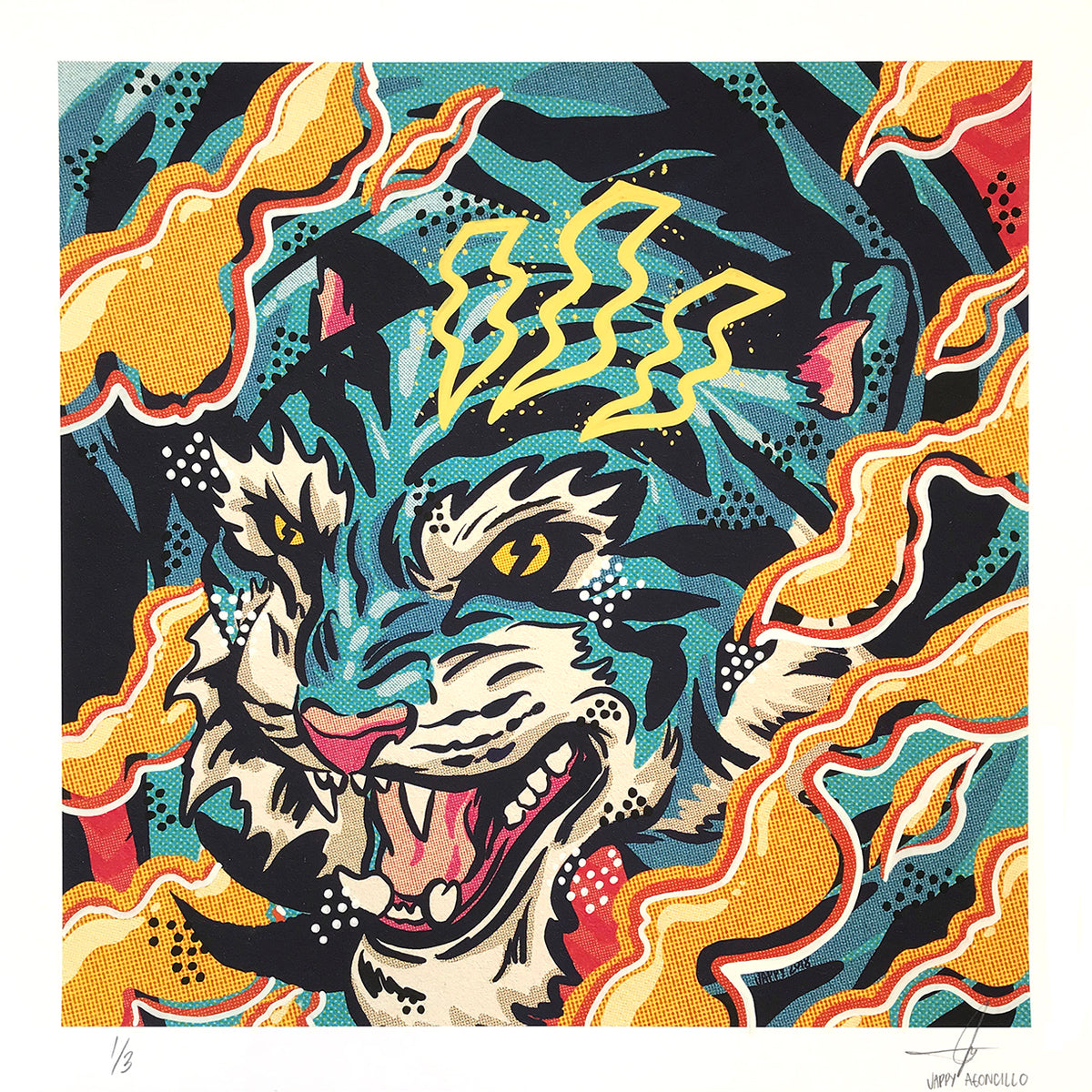Jappy Agoncillo &quot;Lose No Sleep&quot; - Hand-Embellished Variant, #1/3 - 17 x 17&quot;