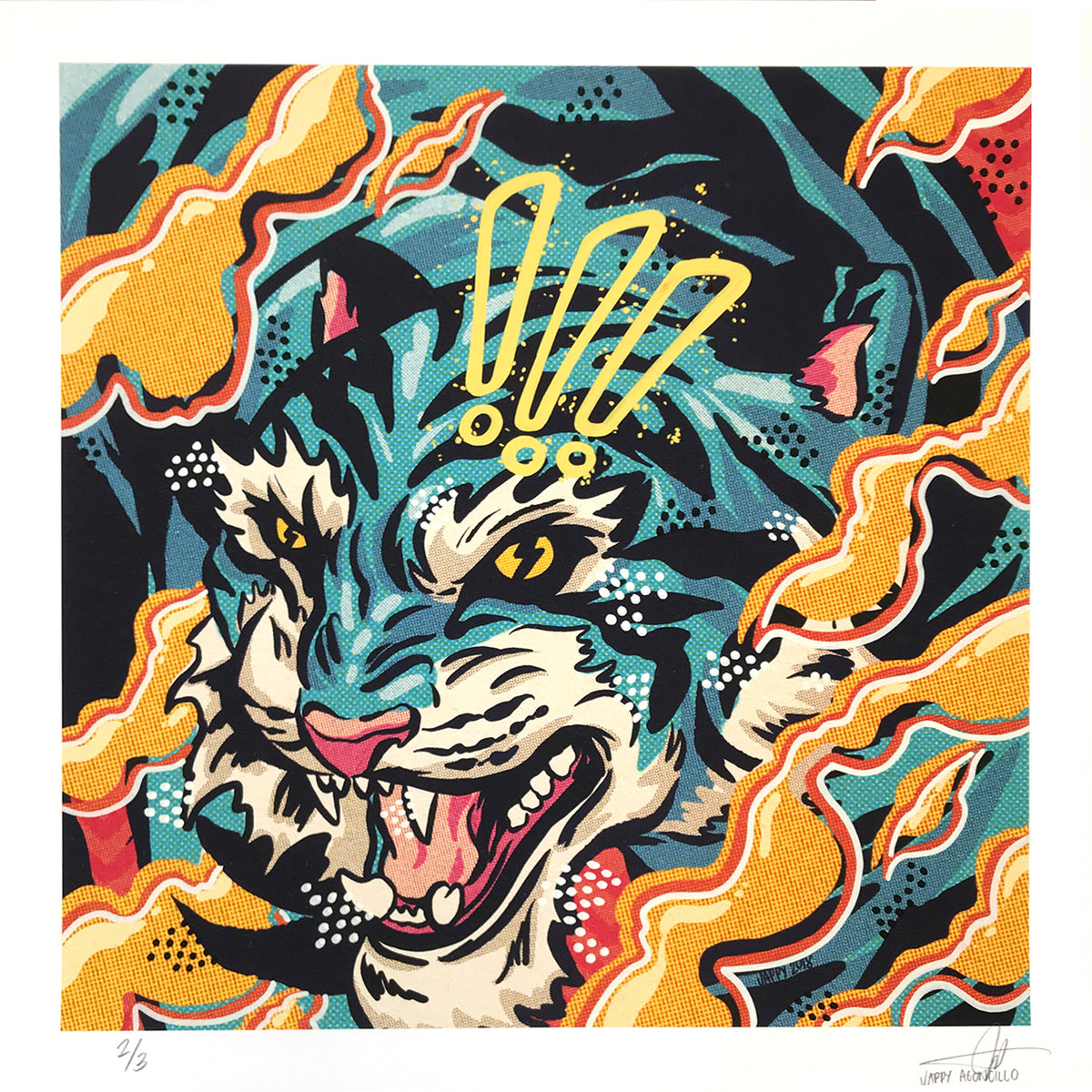 Jappy Agoncillo &quot;Lose No Sleep&quot; - Hand-Embellished Variant, #2/3 - 17 x 17&quot;