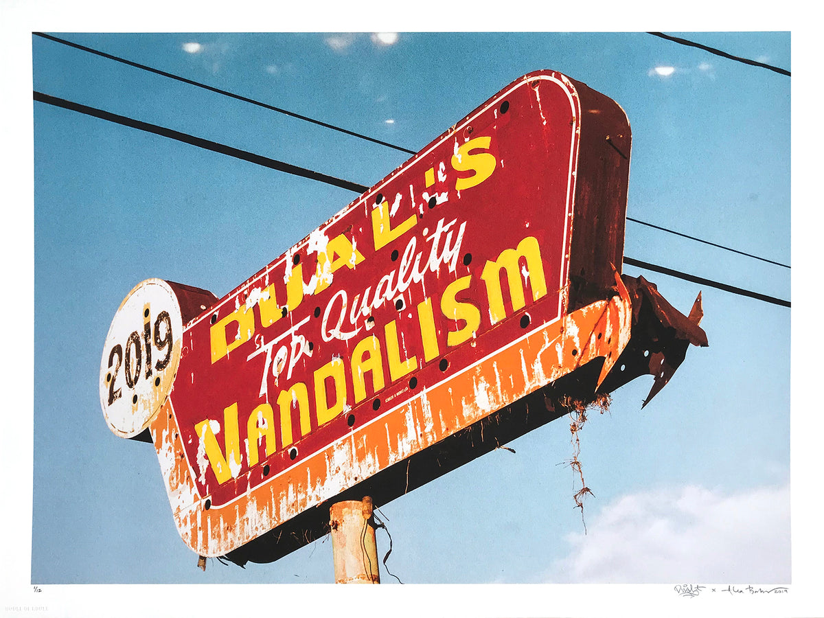 DUAL &quot;Top Quality Vandalism&quot; - Archival Print, Limited Edition of 12 - 18 x 24&quot;