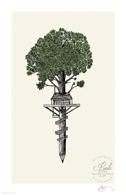 Matt Saunders &quot;Treehouse Club&quot; - Limited Edition, Archival Print