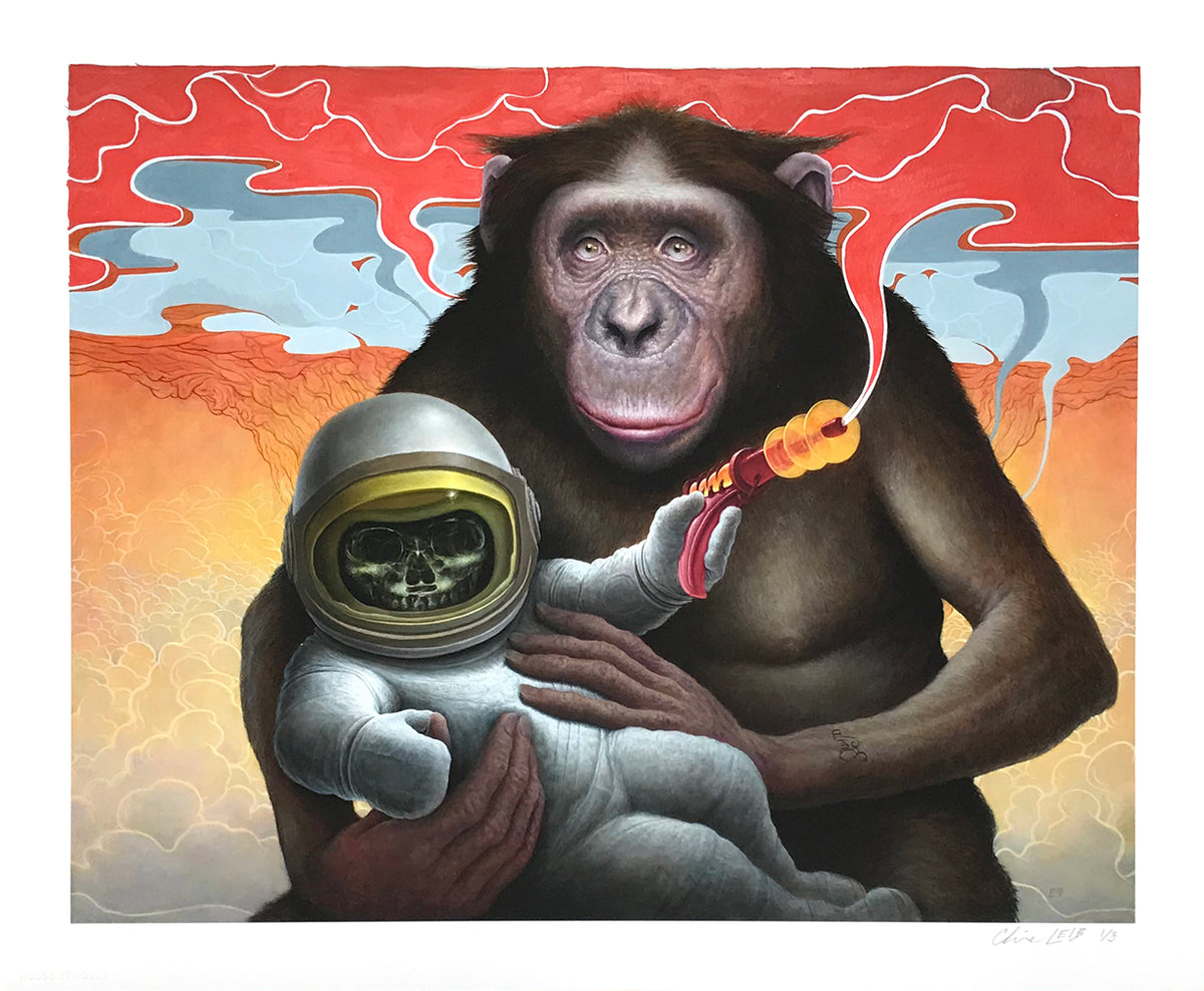 Chris Leib &quot;Trinity&quot; - Hand-Embellished Edition of 5 - 14 x 17&quot;