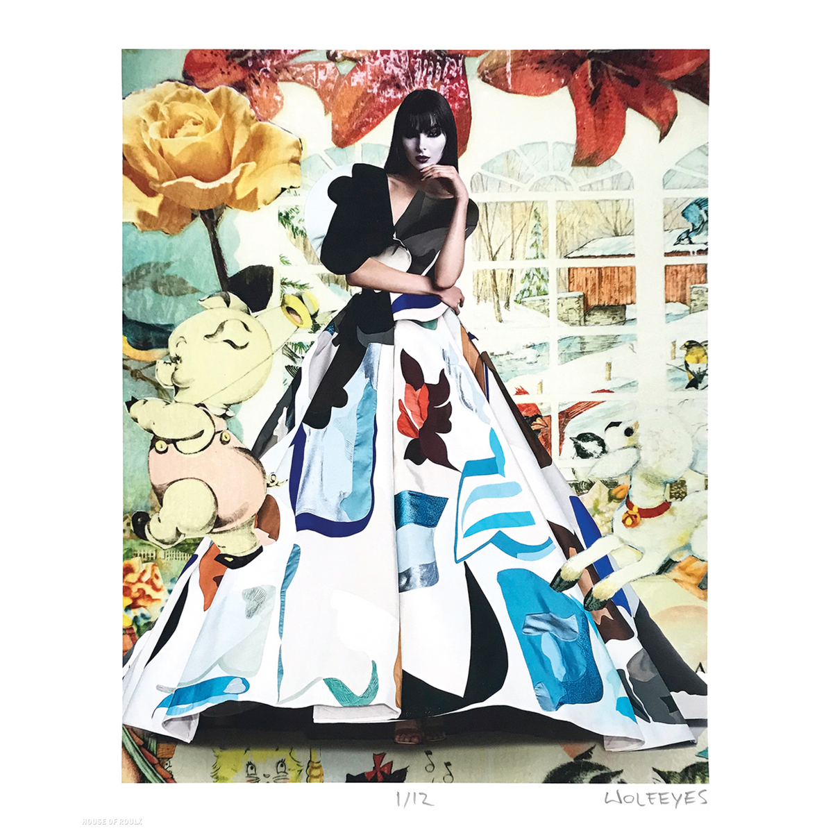 WOLFEYES &quot;FANTASY LAND: Valentino&quot; - Archival Print, Limited Edition of 12 - 14 x 17&quot;