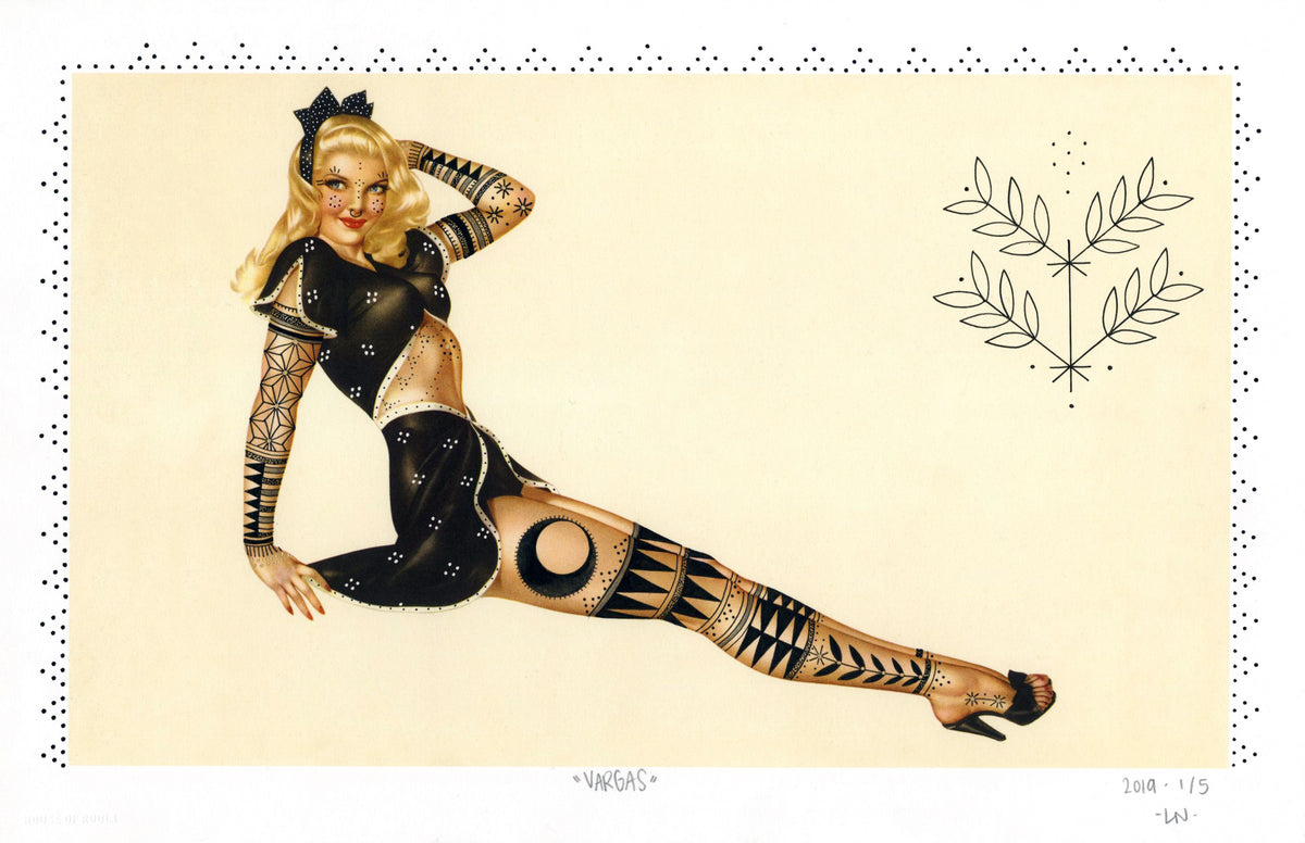 Lauren Napolitano &quot;Vargas&quot; - Hand-Embellished Variant, 1 of 5 - 11 x 17&quot;