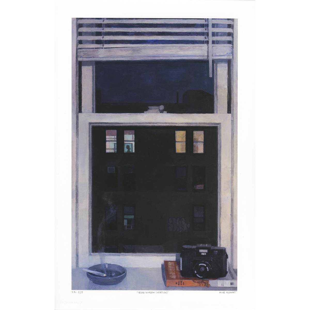 Mike Howat &quot;Rear Window (Vertigo)&quot; - Hand-Embellished Variant - 11 x 17&quot;