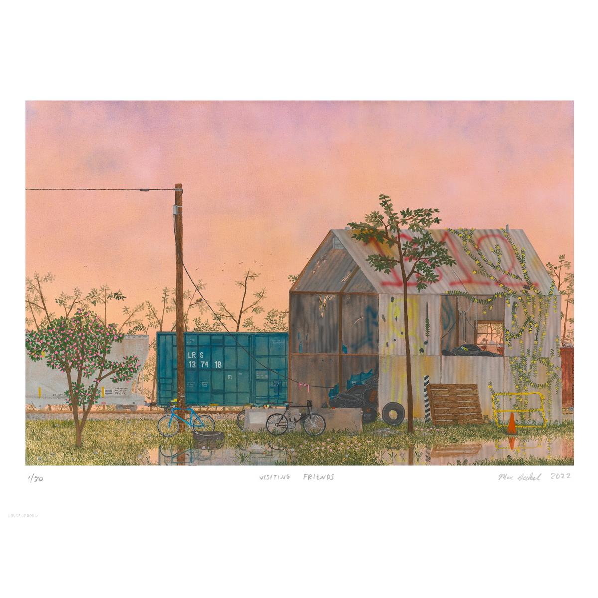 Max Seckel &quot;Visiting Friends&quot; - Archival Print, Limited Edition of 30 - 18 x 24&quot;
