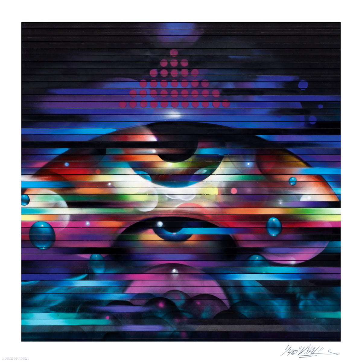 Vyal One  &quot;Rapid Eye Movement&quot; - Limited Edition, Archival Print - 17 x 17&quot;