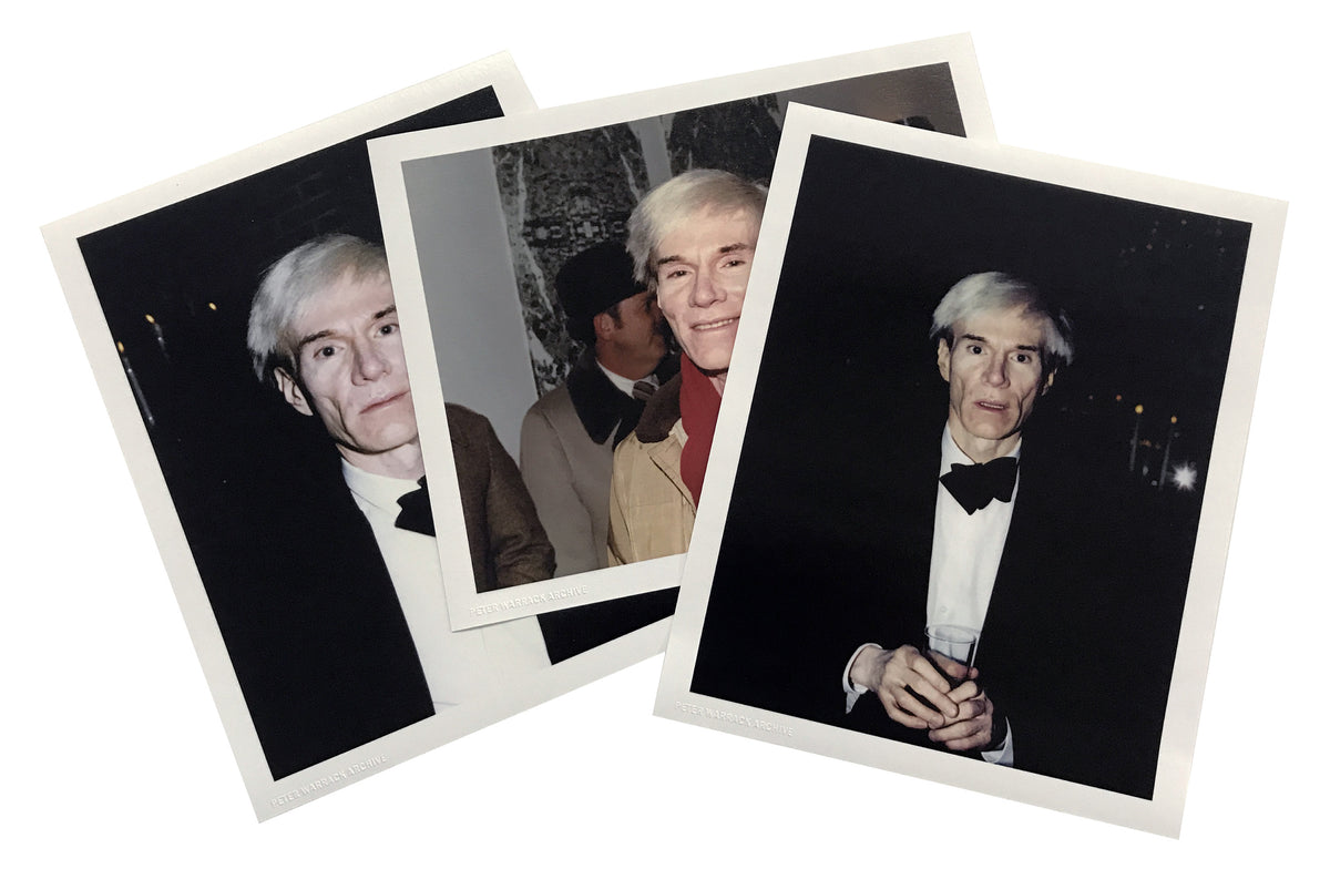 Andy Warhol (by Peter Warrack) - Limited Edition, Set of 3 Archival Prints - 8x10&quot;