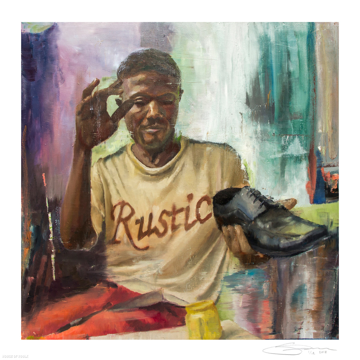 Wasp Elder &quot;Inventor&quot; - Archival Print, Limited Edition of 12 - 17 x 17&quot;