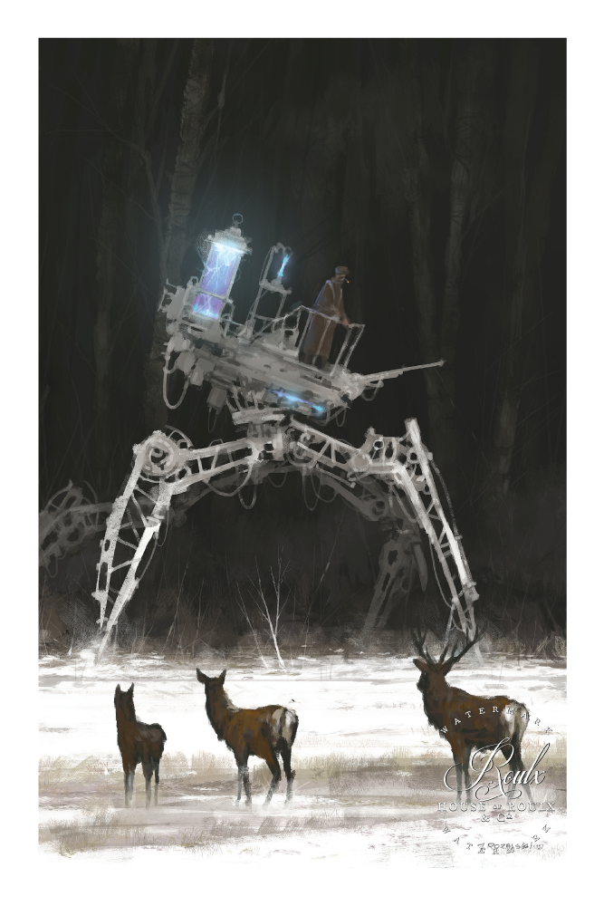 Mr. Werewolf (Jacob Rozalski) &quot;1920 - Stranger in the Wood &quot; - Fine Art Print