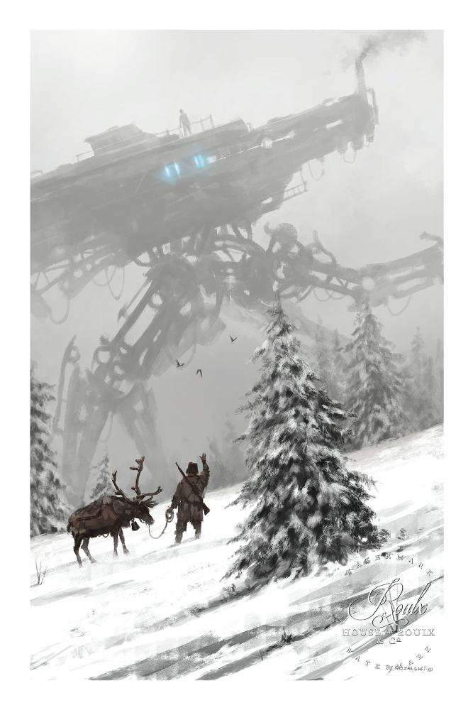 Mr. Werewolf (Jacob Rozalski) &quot;1920 - Winter Walker&quot; - Fine Art Print