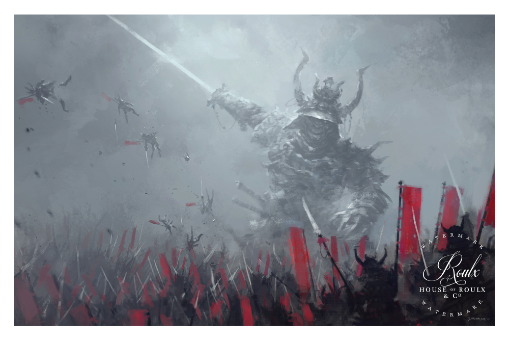 Mr. Werewolf (Jacob Rozalski) &quot;Evil Shogun&quot; - Fine Art Print