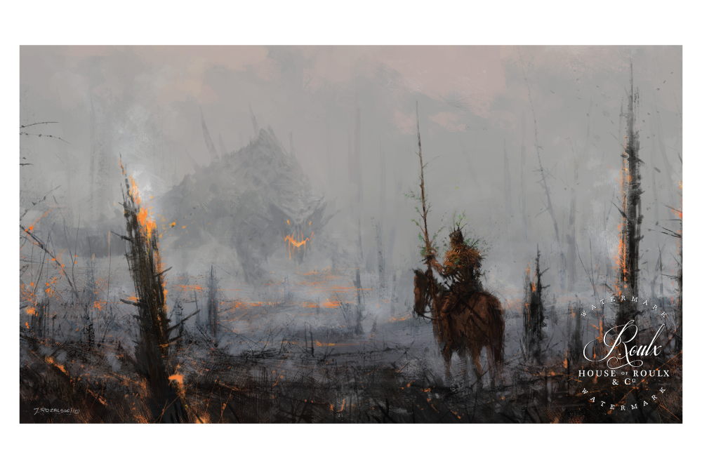 Mr. Werewolf (Jacob Rozalski) &quot;Last of the Wooden Knights&quot; - Fine Art Print