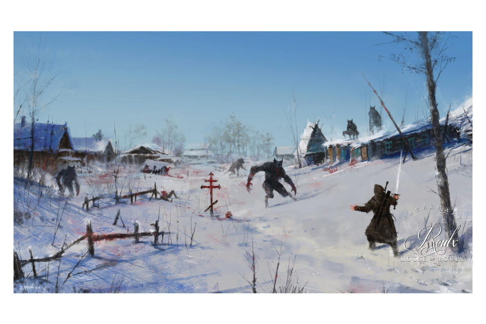 Mr. Werewolf (Jacob Rozalski) &quot;Very Severe Winter&quot; - Fine Art Print