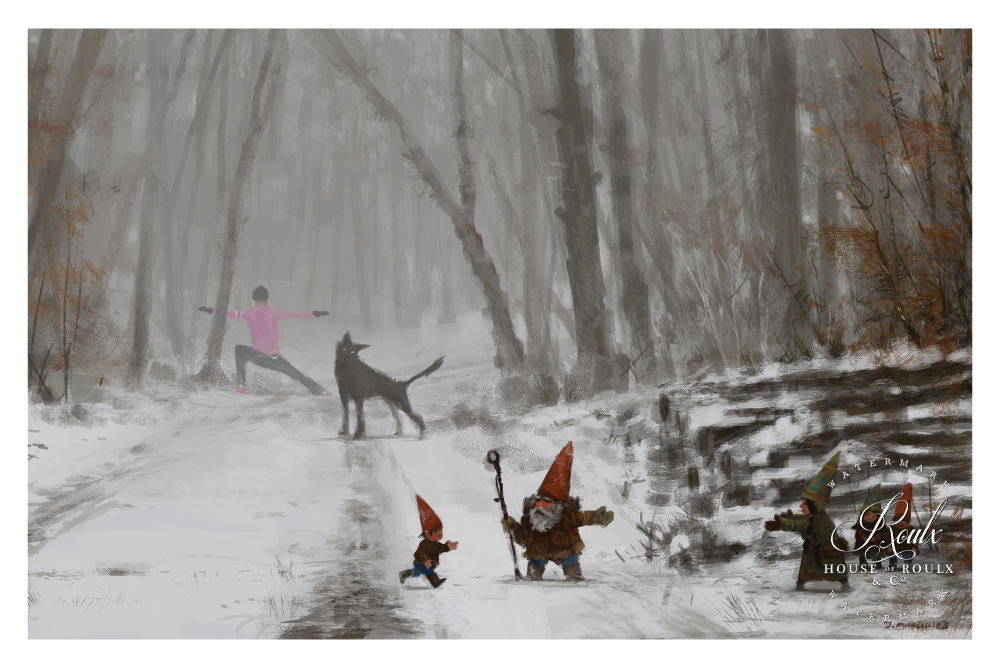 Mr. Werewolf (Jacob Rozalski) &quot;Warrior Pose&quot; - Fine Art Print