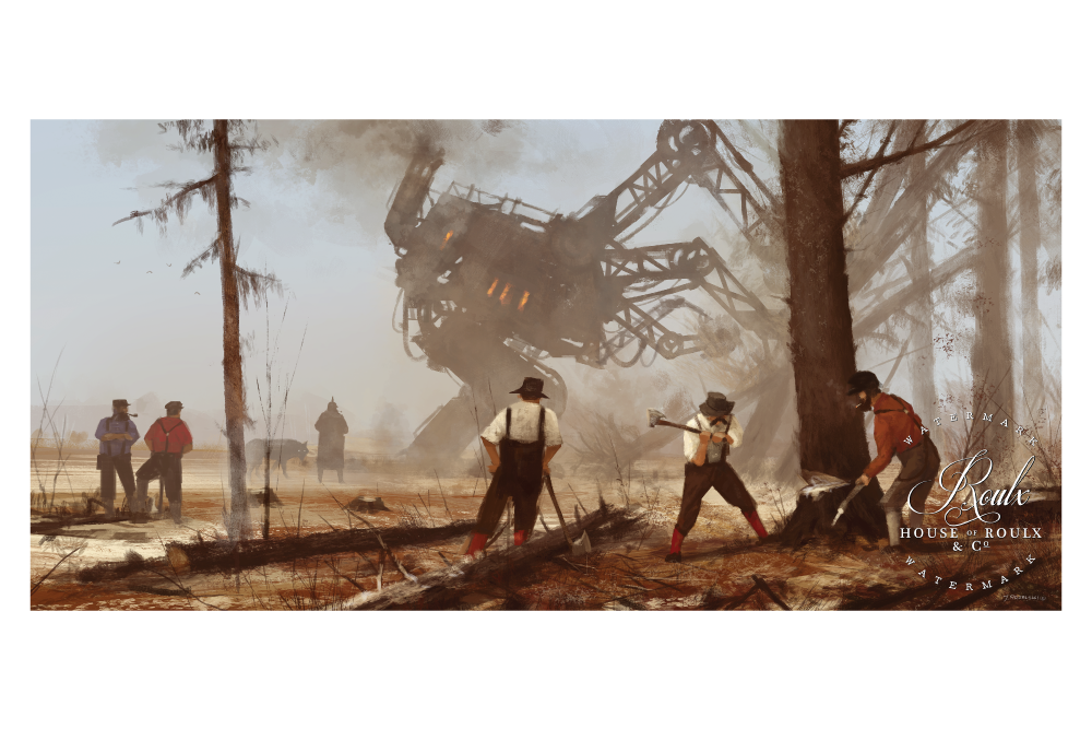 Mr. Werewolf (Jacob Rozalski) &quot;Machine Over Muscle&quot; - Fine Art Print
