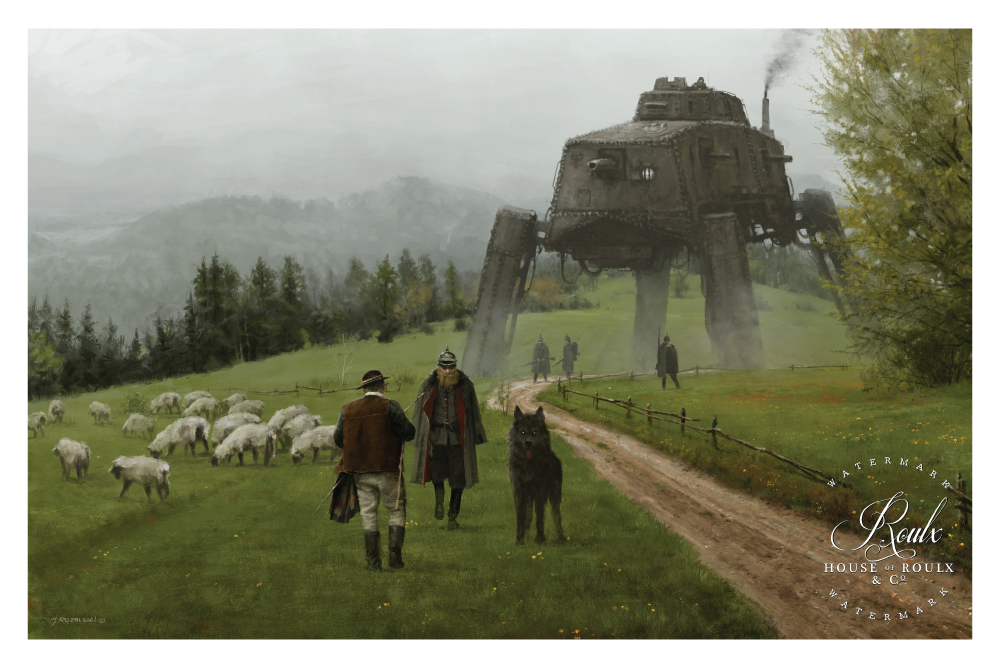 Mr. Werewolf (Jacob Rozalski) &quot;1920 - Like a Wolf Among Sheep&quot; - Fine Art Print