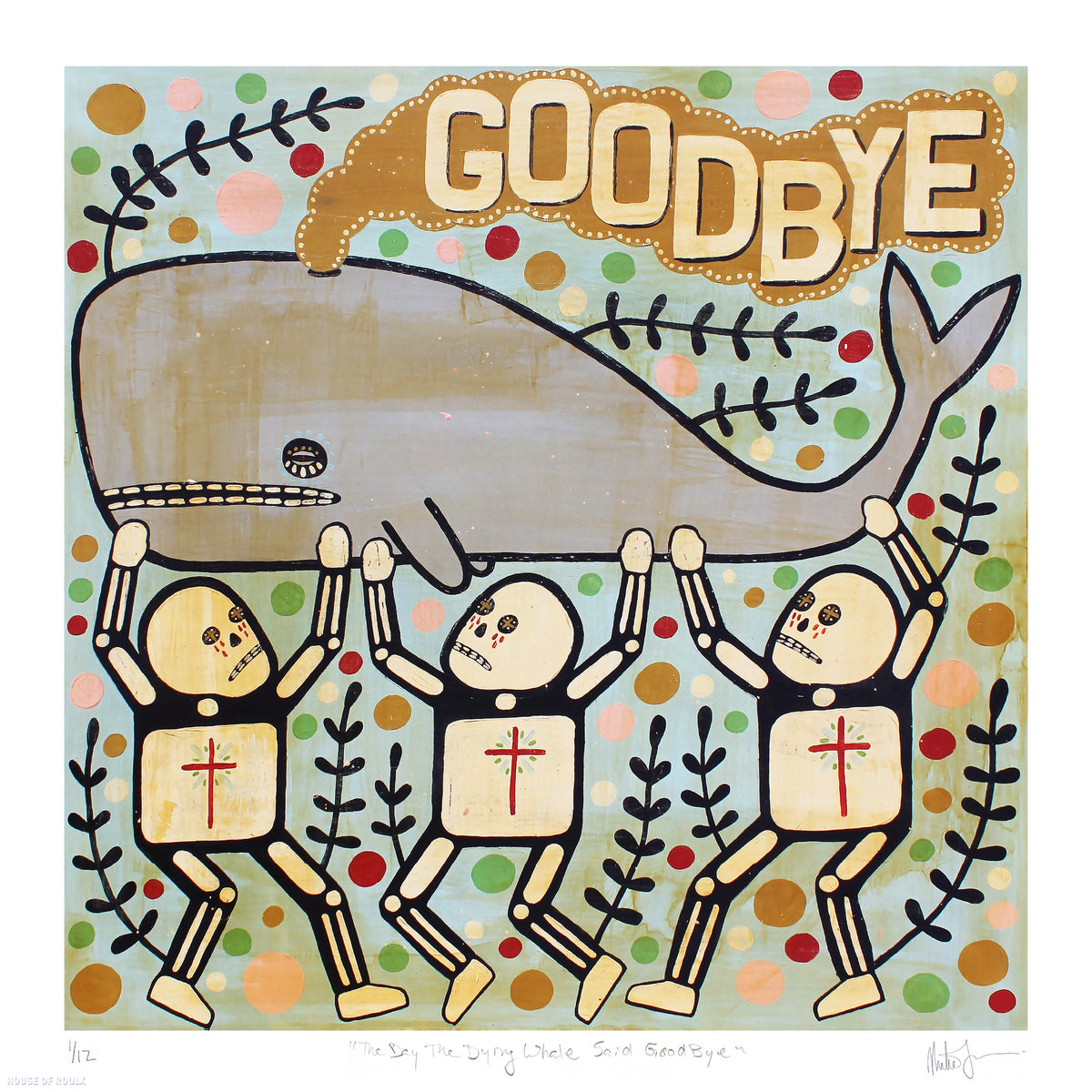 Mike Egan &quot;The Day the Dying Whale Said Goodbye&quot; - Archival Print, Limited Edition of 12 - 17 x 17&quot;