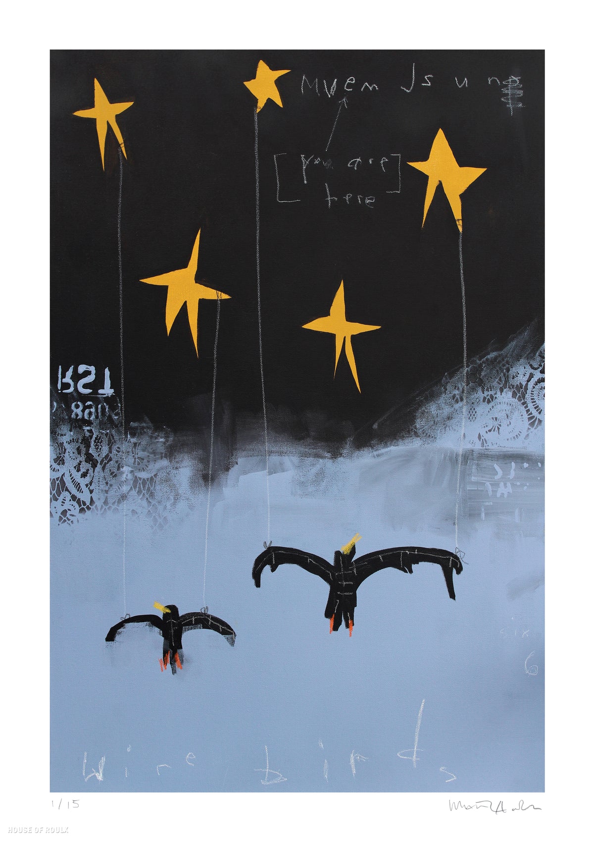matthewaaron &quot;Wire Birds&quot; - Archival Print, Limited Edition of 15 - 12 x 17&quot;