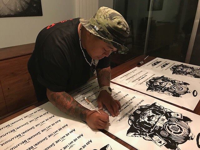 Woes &amp; Dragon76 &quot;SNDLT Shogun&quot; - Archival Print, Limited Edition of 24 - 17 x 17&quot;