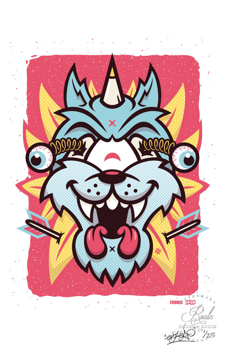 Evoker &quot;Turbo Future&quot; Ekiem Remix - Archival Print, Limited Edition of 25, 11 x 17&quot;