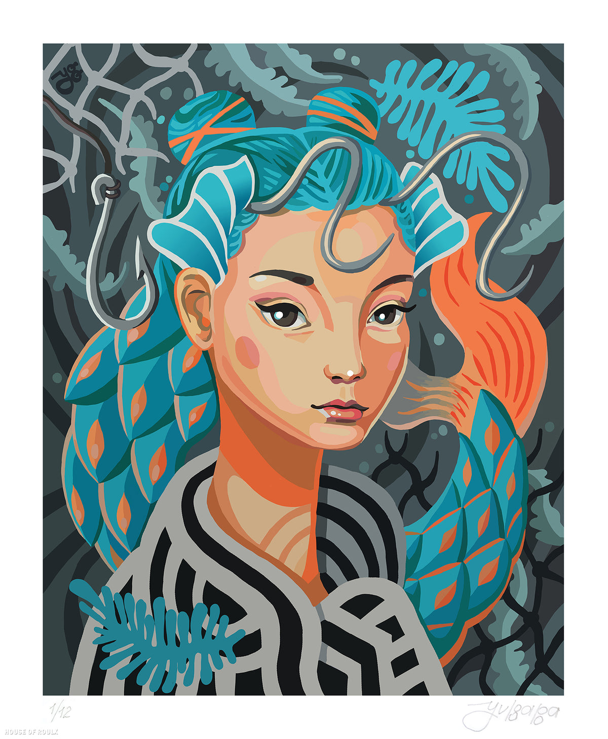 YU-BABA &quot;Under the Water&quot; - Archival Print, Limited Edition of 12 - 14 x 17&quot;
