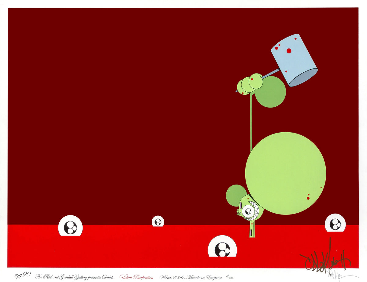 Dalek &quot;Violent Pacification, 1: Hammer&quot; - 2006 Serigraph, #98/100 - 24 x 32&quot;