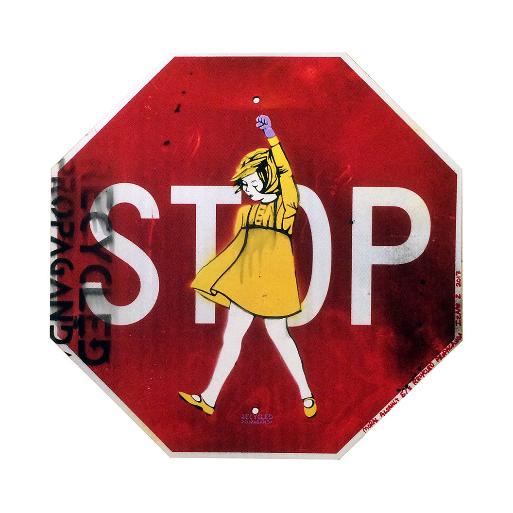 Recycled Propaganda &quot;Moral Assault&quot; - Die Cut, Hand-Embellished Unique Print, #5/5