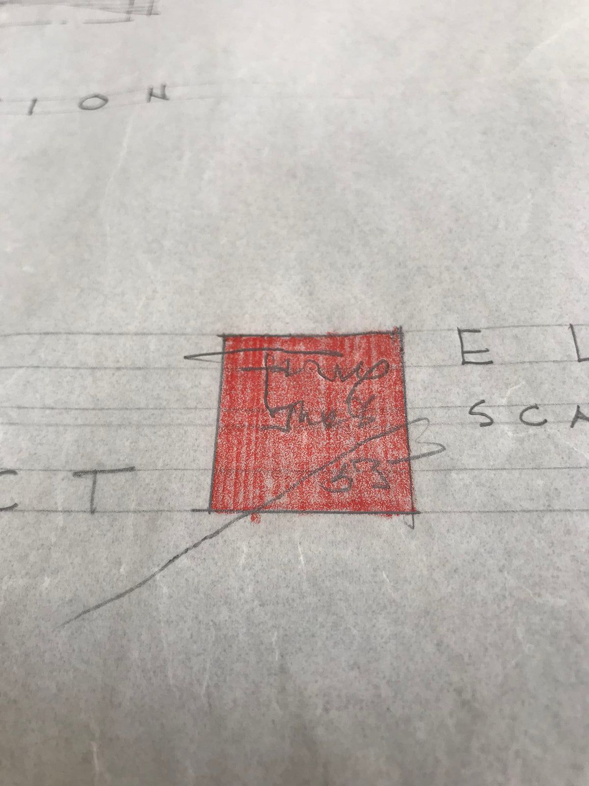 Frank Lloyd Wright - Signed Original &quot;Louis B. Frederick House&quot; Working Architecture Drawing