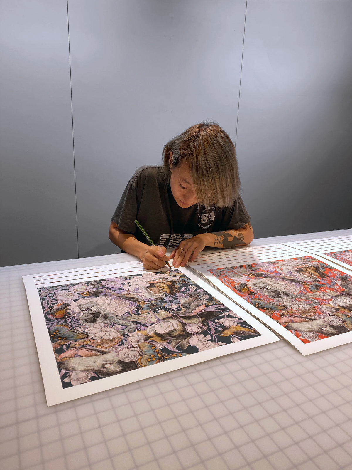 Fumi Mini Nakamura &quot;We Find No Vestige of a Beginning - No Prospect of an End&quot; - Archival Print, Limited Edition of 12 - 17 x 17&quot;